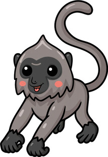 可爱小猴子卡通形象