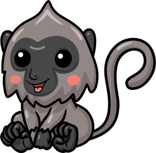 可爱小猴子卡通形象