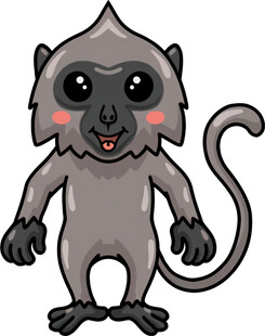 可爱卡通猴子形象
