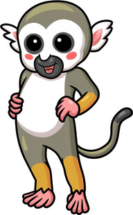 可爱卡通猴子形象