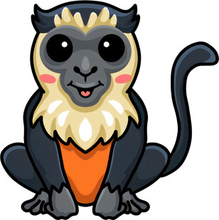 可爱卡通猴子形象