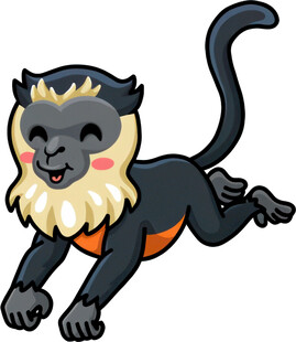 奔跑的可爱猴子