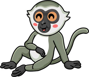 可爱狐猴卡通形象