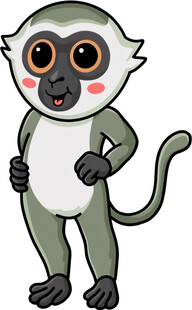 可爱猴子卡通形象