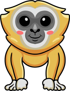 可爱卡通小猴子形象