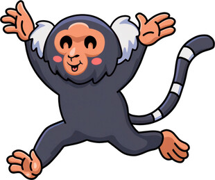 跳跃的可爱小猴