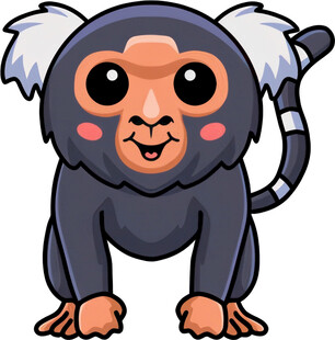 可爱卡通小猴子