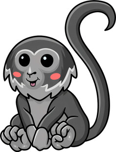 可爱小猴子卡通形象