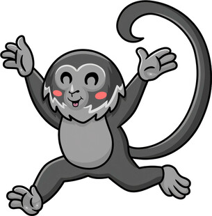 跳跃的欢乐小猴