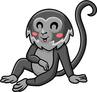 可爱猴子卡通形象