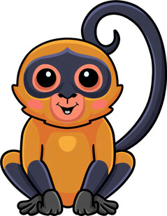 可爱小猴子卡通形象