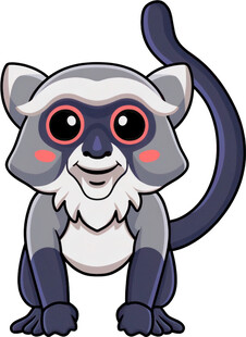 可爱狐猴卡通形象