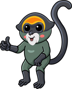 可爱猴子卡通形象