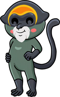 穿宇航服的可爱猴子