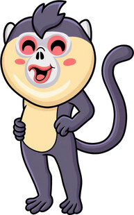 可爱猴子卡通形象