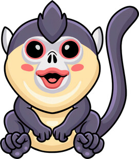 可爱卡通猴子形象