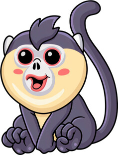 可爱卡通小猴子