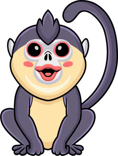 可爱卡通猴子形象
