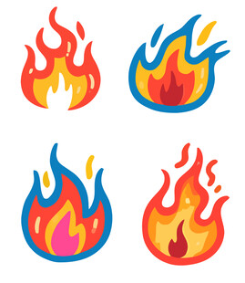 多彩火焰