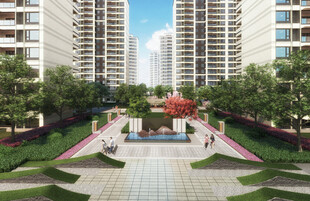 现代高层住宅区景观