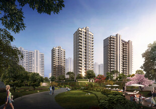 现代都市花园式住宅小区