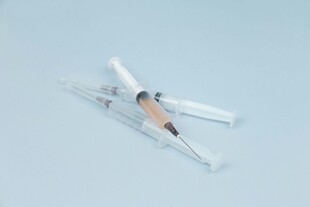 医用注射器特写