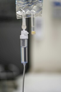 医院输液装置特写