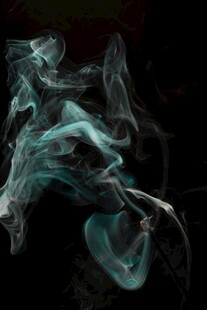 梦幻蓝绿色烟雾艺术效果