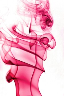 梦幻粉色烟雾艺术形态