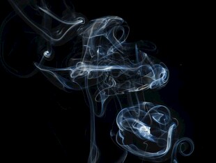 梦幻蓝色烟雾艺术形态
