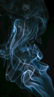 梦幻蓝色烟雾艺术效果