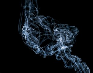 蓝色烟雾抽象艺术形态
