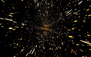 璀璨星空粒子特效画面