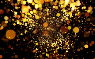 金色光斑闪耀梦幻背景