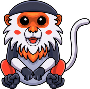 可爱卡通猴子形象