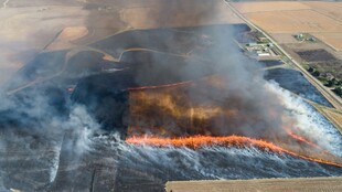 火山熔岩流淌壮观景象