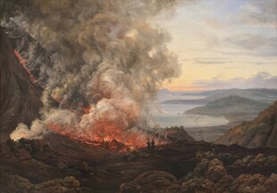 火山喷发壮丽景观