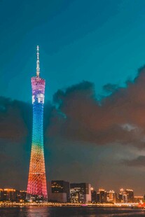 广州塔夜景璀璨