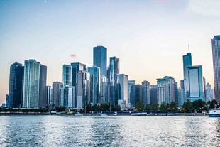 城市滨水天际线景观