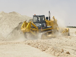 推土机施工现场作业