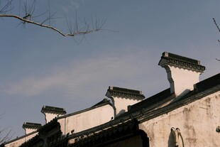 江南古建筑屋顶景致