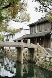 江南水乡古桥流水人家
