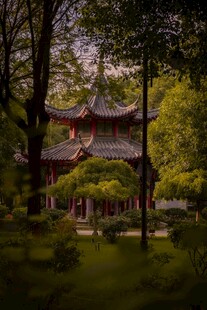 中式园林中的古典建筑