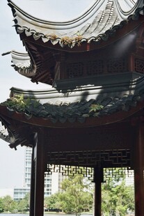中式古典亭子一角