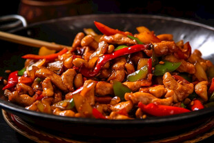 美味双椒炒鸡丁