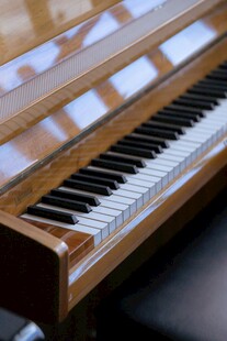 精致钢琴特写