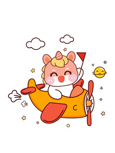 小马宝宝乘飞机欢乐飞行