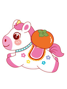 可爱飞天小猪卡通形象