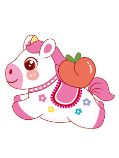 可爱飞天小猪带南瓜