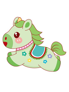 可爱卡通小马形象